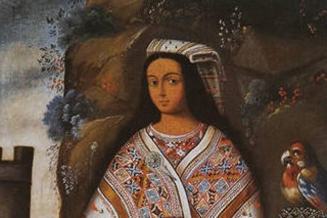 Inka ñusta (cropped); Museo del Inka, Cusco, Peru; oil on canvas 